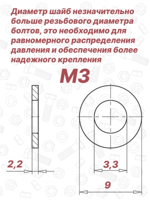 Шайба увеличенная М3 DIN 25201 Nord-Lock SP оцинкованная сталь